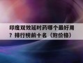 印度双效延时药哪个最好用？排行榜前十名（附价格）的简单介绍