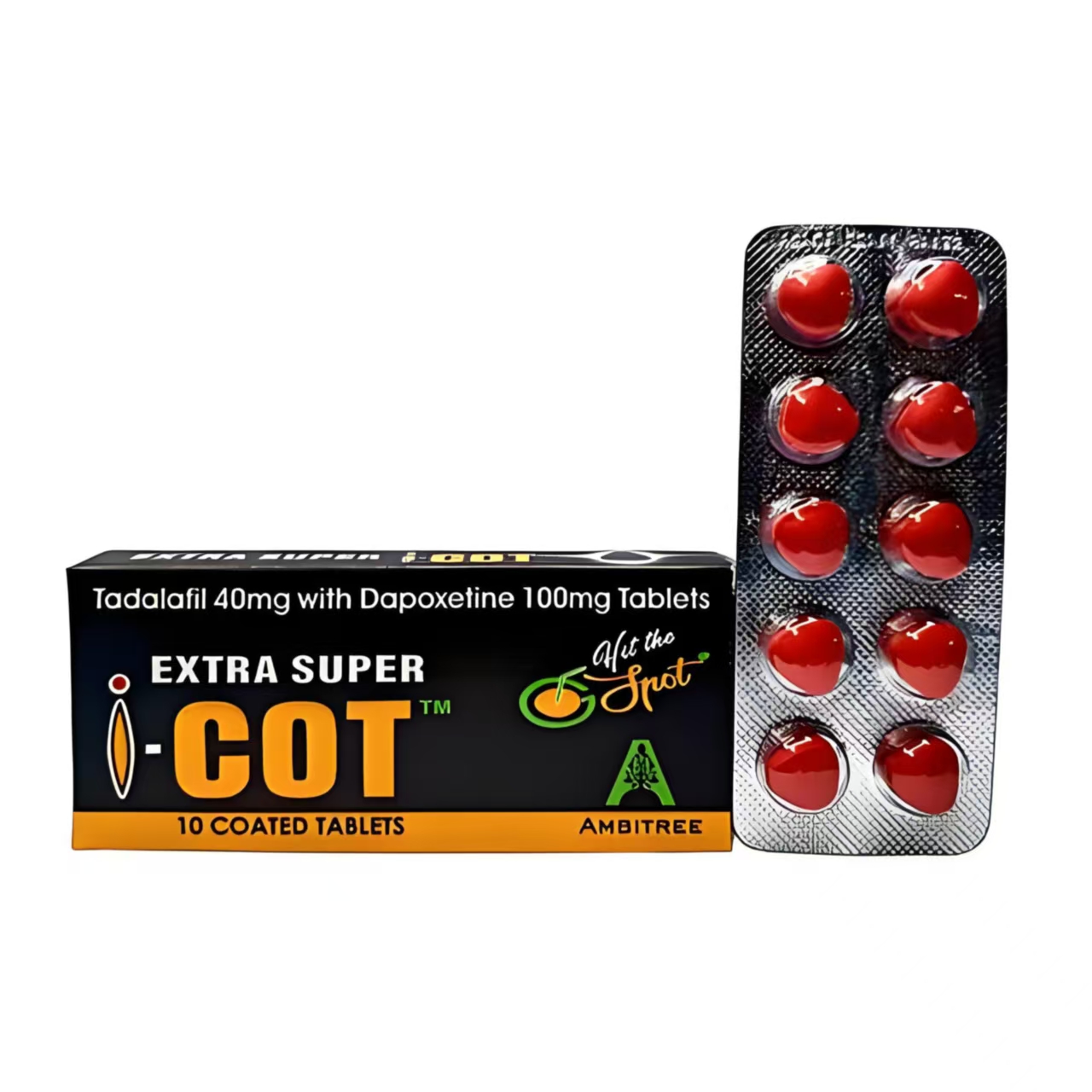 红魔双效片 他达拉非40mg+达泊西丁100mg