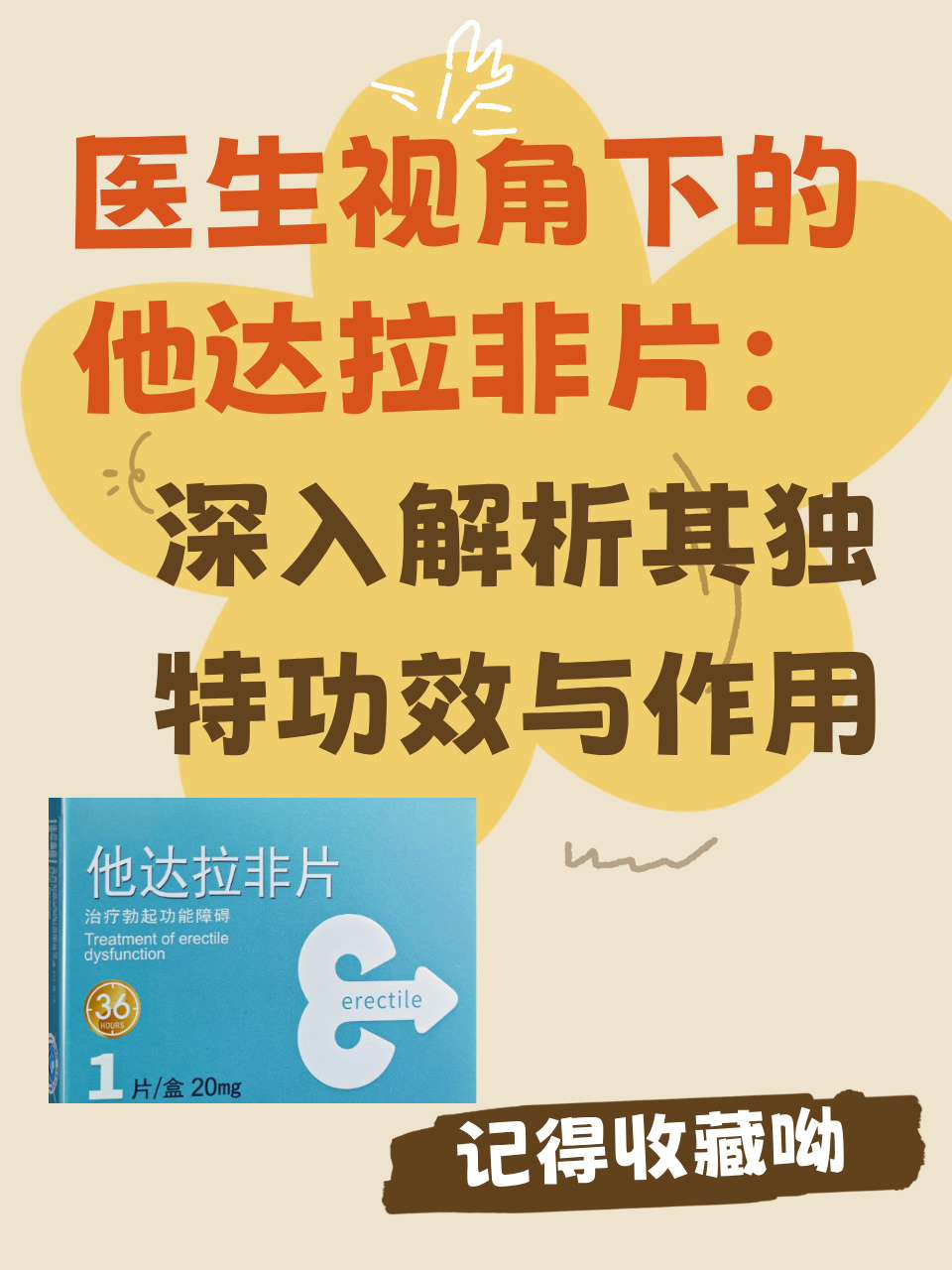 关于36小时长效他达拉非，周末吃一粒管两天的信息-第1张图片-1